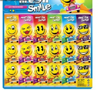 /AREON SMILE RING (дисплей 72шт) картон