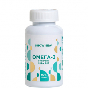 Омега-3 90%, рыбный жир 900 мг для сердца и сосудов БАД, 60 капс.