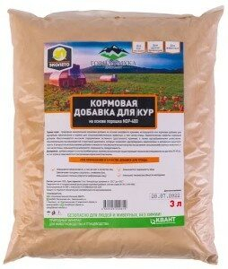 Кормовая добавка «Горная мука» для кур пакет 3 л