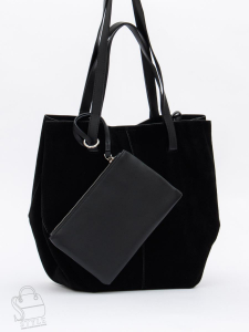 Сумка женская кожаная 1023M black Polina&Eiterou