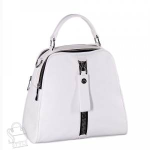 Рюкзак женский кожаный 99451 white Velina Fabbiano-Safenta/30 в Новосибирске