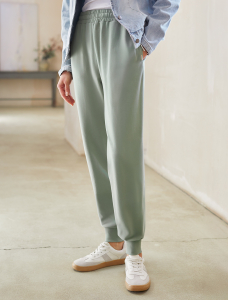 Брюки из тонкого футера с эластаном