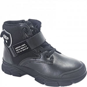 C30601-0 черн Ботинки деми для мальчиков (31-36)/8