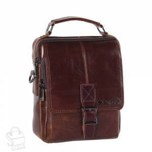 Сумка мужская кожаная 67712Z brown Zinimxs