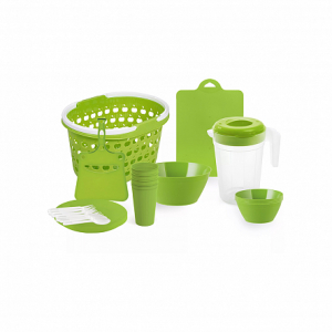 Набор на 4 персоны в корзинке 10.5л BBQ party