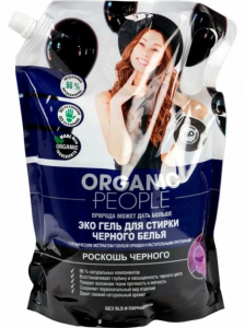 П.Р. ORGANIC PEOPLE Гель д/стирки Черного белья Черный ирис+Расит.Протеин 2л дой-пак