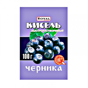 Быстрорастворимый кисель черника 100гр*80