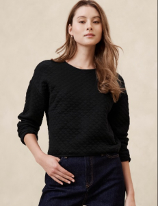 Quilted Sweatshirt