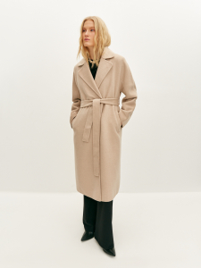 Пальто-халат из шерсти