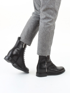 04-M3-1492 BLACK Ботинки зимние женские (натуральная кожа, натуральный мех)