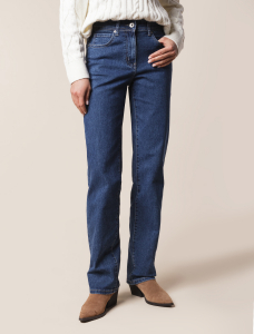 Прямые джинсы из эластичного денима