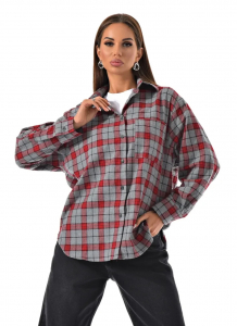 Женская рубашка в клетку оверсайз CRACPOT