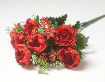 Искусственные цветы, Ветка в букете пиона 12 веток (1010237)