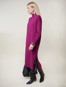 Платье тонкой вязки из хлопка с нейлоном