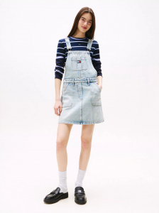 Tommy Jeans Faded Denim Overall Dress