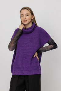 Жилет из льна 7-36 феолетовый