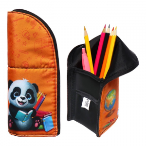 Пенал тубус-подставка, 85 х 210 х 65 мм, мягкий, тканевый, Calligrata, ПМО 12-20 