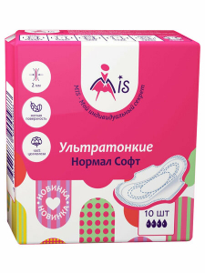 Mis прокладки гиг. Ультратонкие Нормал Софт 10 шт NEW