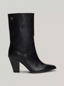Leather Heeled Cowboy Boot