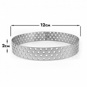 Форма для выпечки, кольцо перфорированное d=12 см, h=2 см