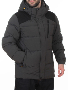 D6263 GRAY/GREEN Куртка мужская зимняя (200 гр. холлофайбер)