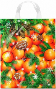 Пакет 28*35 Новогодний десерт 7809