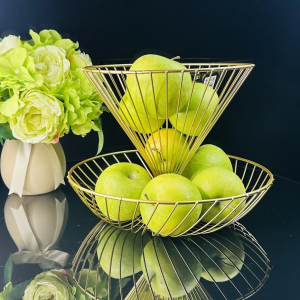 401-044 Двухъярусная фруктовница/конфетница 30см (х8)Металл