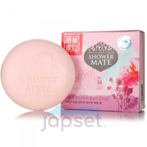Shower Mate Мыло косметическое, роза и вишневый цвет, 100 гр