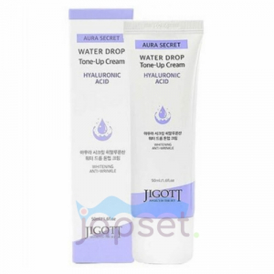 Jigott Aura Secret Hyaluronic Acid Water Drop Tone Up Cream Увлажняющий крем для лица с гиалуроновой кислотой, 50 мл