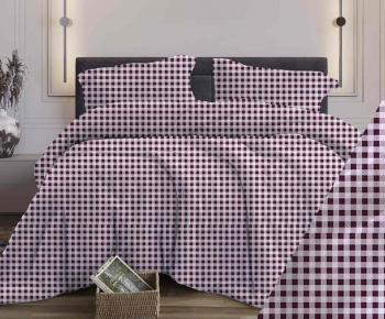 Комплект постельного белья Кубик бордо бязь