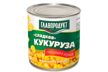 Кукуруза молочная «Сладкая» «Главпродукт», 340 г