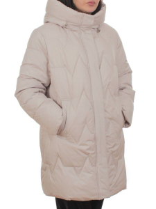 2404 BEIGE Куртка зимняя женская (200 гр. холлофайбер)