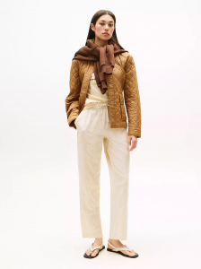 Linen-Blend Stripe Pull-On Pant