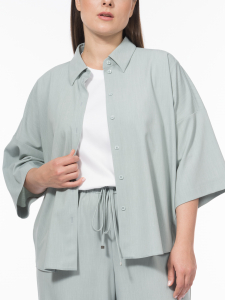 Костюмная блуза рубашечного кроя