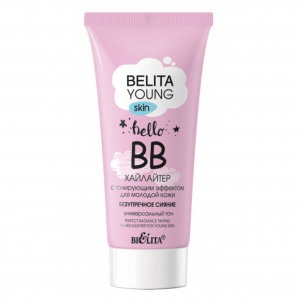 ВВ-Хайлайтер BELITA YOUNG SKIN Белита бежевый  тонирующий эффект