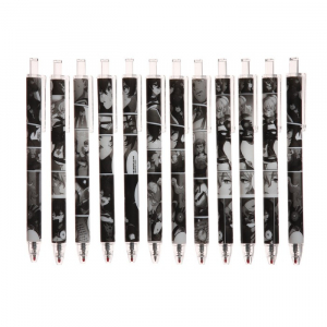 Ручка гелевая автоматическая чёрная «Аниме-Комикс» МИКС