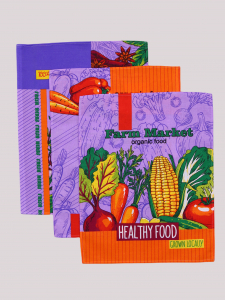 Текстильное изделие ЗДОРОВАЯ ПИЩА (48х58) сиреневый