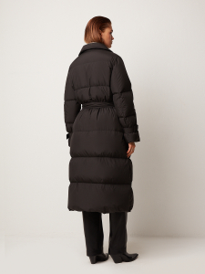 Пуховик-тренч удлиненный