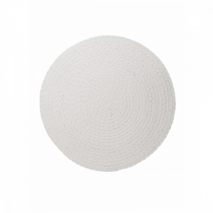 Сервировочная салфетка WHITEWEAVE плетеная, белая 38см