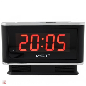 Часы настольные VST 721-1 красные цифры