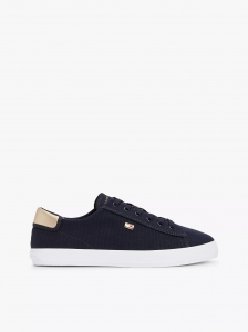 Metallic Heel Canvas Sneaker