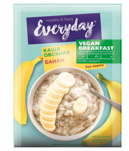 EVERYDAY VEGAN BREAKFAST КАША ОВСЯНАЯ БАНАН 36г ПАКЕТ