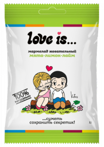 Мармелад жевательный Love is Мята-Лимон-Лайм 20 гр