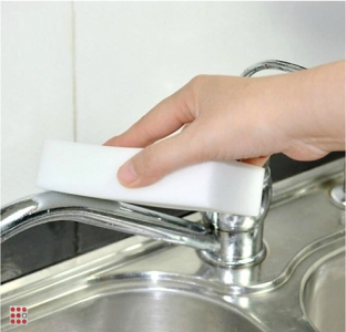 Меламиновая супер чудо губка для удаления пятен 10x6x2см