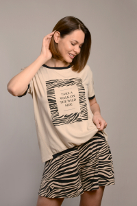 Костюм с шортами ЗЕБРА