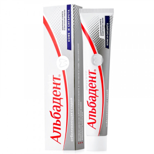 Зубная паста отбеливающая. Альбадент