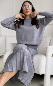 Джемпер P522-1554 grey melange