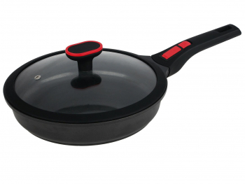 820-009 Сковорода 2,6 л с крышкой 28см PASSION в под.уп.(х8)Алюминий