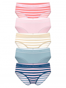5-Pack Logo Cotton Hiphugger Panties