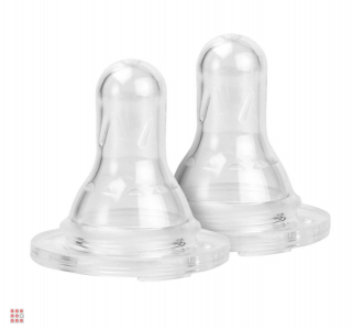 Комплект силиконовых сосок BABY FLOW (узкое горло), размер Х